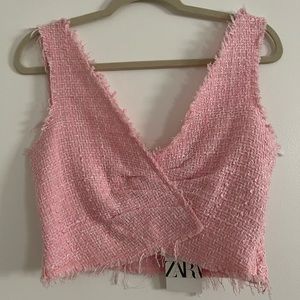 Zara Pink Crop Top